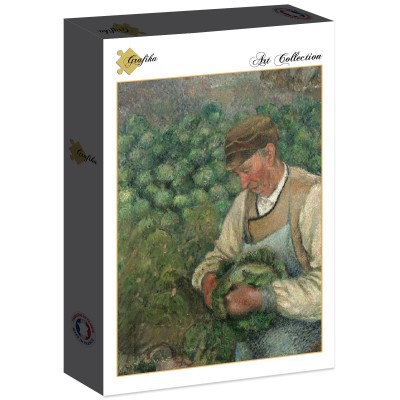 Puzzle Grafika-F-30566 Camille Pissarro: The Gardener - Old Peasant with Cabbage, 1883-1895