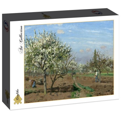 Puzzle Grafika-F-30568 Camille Pissarro : Orchard in Bloom, Louveciennes, 1872