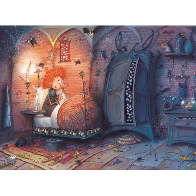 Puzzle Grafika-F-30617 François Ruyer - Sorcière au Lit - La Nuit
