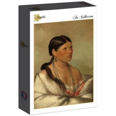 Puzzle Grafika-F-30626 George Catlin: The Female Eagle - Shawano, 1830