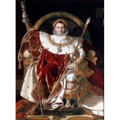 Puzzle Grafika-F-30633 Jean-Auguste-Dominique Ingres: Napoléon on the Imperial Throne, 1806