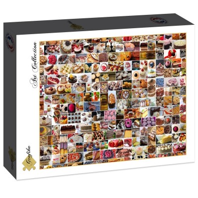Puzzle Grafika-F-30647 Collage - Kuchen