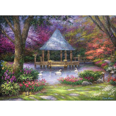 Puzzle Grafika-F-30782 Chuck Pinson - Swan Pond