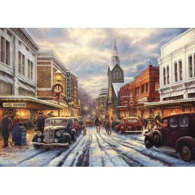 Puzzle Grafika-F-32223 Chuck Pinson - The Warmth of Small Town Living