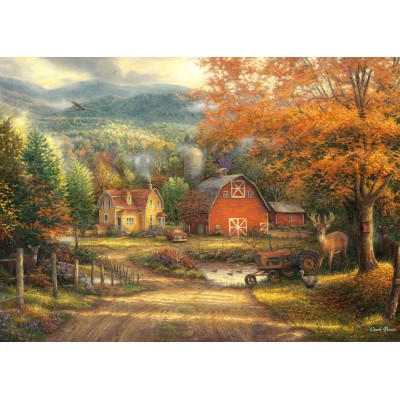 Puzzle Grafika-F-32243 Chuck Pinson - Country Roads Take Me Home