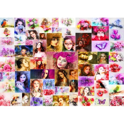 Puzzle Grafika-F-32250 Collage - Frauen