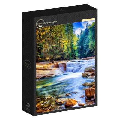Puzzle Grafika-F-32255 Beautiful Waterfall in the Forest