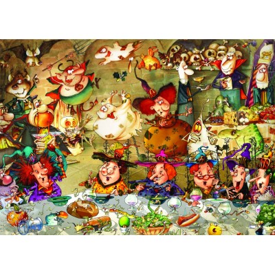 Puzzle Grafika-F-32279 François Ruyer - Repas entre Sorcières