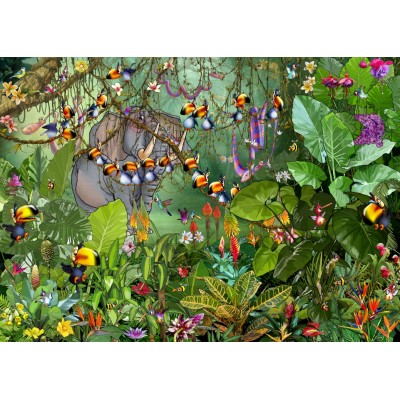 Puzzle Grafika-F-32284 François Ruyer - La Jungle 2