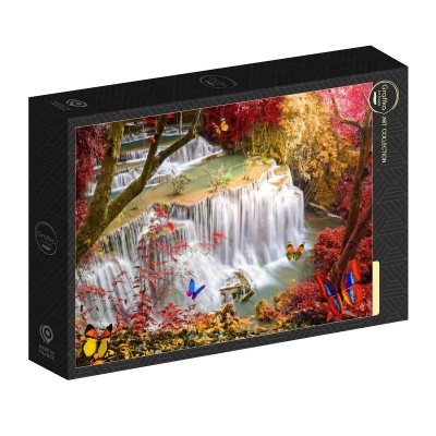 Puzzle Grafika-F-32313 Deep Forest Waterfall