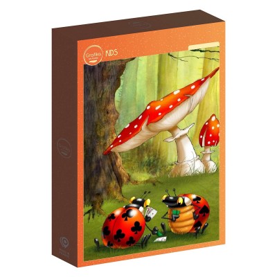 Puzzle Grafika-F-32645 François Ruyer - Poker des Coccinelles