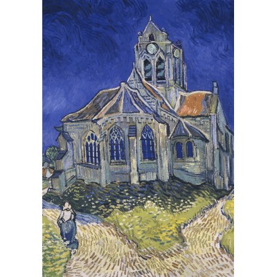 Puzzle Grafika-F-32764 Van Gogh - The Church in Auvers-sur-Oise, 1890