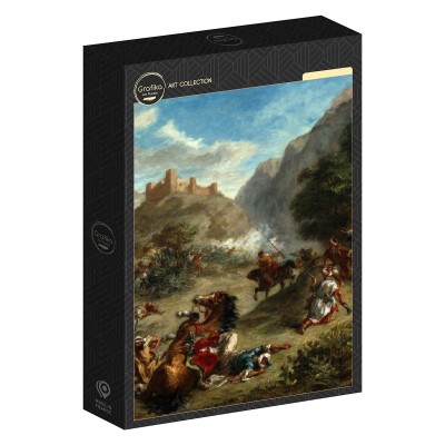 Puzzle Grafika-F-32844 Eugène Delacroix: Arabs Skirmishing in the Mountains, 1863