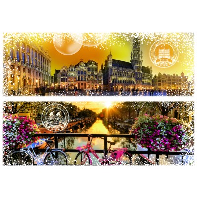 Puzzle Grafika-F-33016 Travel around the World - Belgien und Niederlande