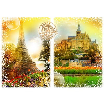 Puzzle Grafika-F-33030 Travel around the World - Frankreich