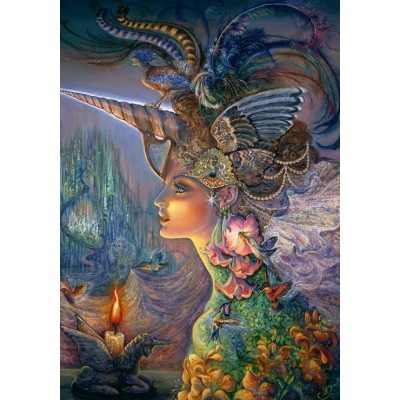 Puzzle Grafika-F-33057 Josephine Wall - My Lady Unicorn