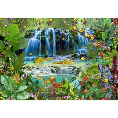 Puzzle Grafika-F-33164 François Ruyer - Waterfall