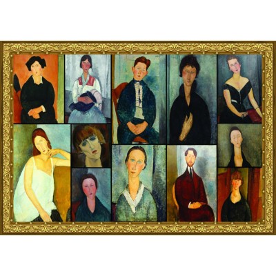 Puzzle Grafika-F-33329 La peinture de Modigliani