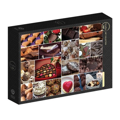 Puzzle Grafika-F-33354 Collage - In love with Chocolate