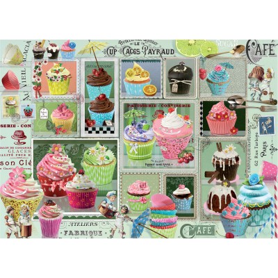 Puzzle Grafika-F-33380 Cupcakes