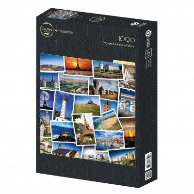 Puzzle Grafika-F-33399 Voyage Through France
