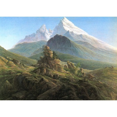 Puzzle Grafika-F-33400 Caspar David Friedrich - Watzmann, 1825