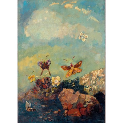 Puzzle Grafika-F-33407 Odilon Redon - Papillons, 1910