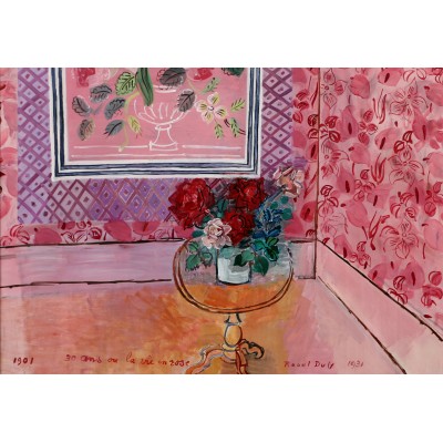 Puzzle Grafika-F-33408 Raoul Dufy - 30 Jahre oder la vie en Rose, 1931