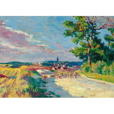 Puzzle Grafika-F-33413 Maximilien Luce - Landscape near Méréville, 1905