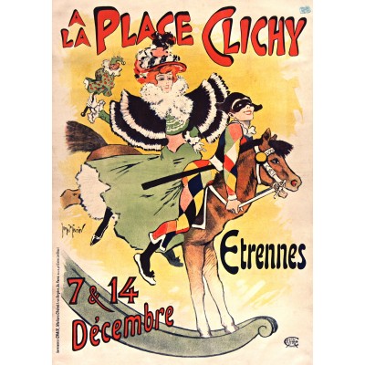 Puzzle Grafika-F-33423 Georges Meunier - A la Place Clichy, 1897