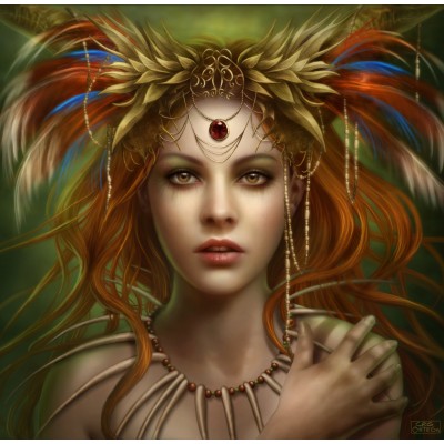 Puzzle Grafika-F-33464 Tribal Goddess