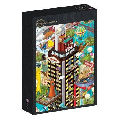 Puzzle Grafika-F-33670 Nantes - Der Turm