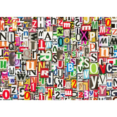 Puzzle Grafika-T-00079 Buchstabensalat