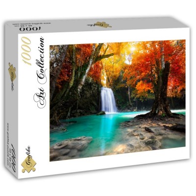 Puzzle Grafika-T-00081 Deep Forest Waterfall