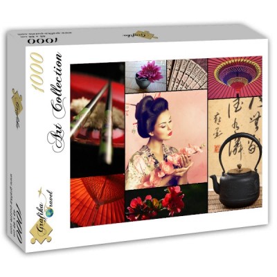 Puzzle Grafika-T-00084 Collage - Japan