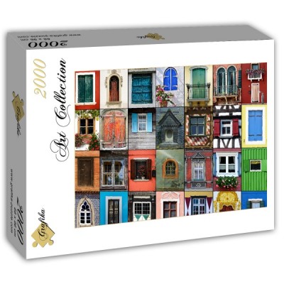 Puzzle Grafika-T-00137 Collage - Fenêtres