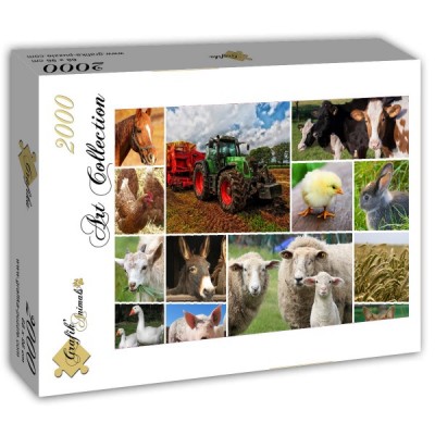 Puzzle Grafika-T-00140 Collage - Farmyard Animals