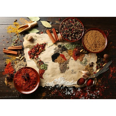 Puzzle Grafika-T-00145 World map in Spices