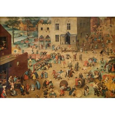 Puzzle Grafika-T-00149 Brueghel Pieter: Die Kinderspiele, 1560