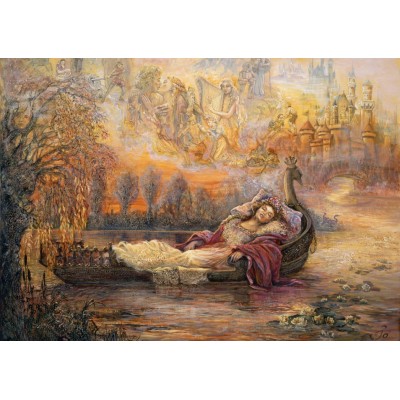 Puzzle Grafika-T-00260 Josephine Wall - Dreams of Camelot