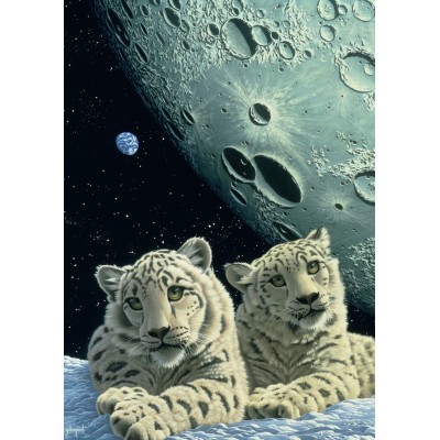 Puzzle Grafika-T-00420 Schim Schimmel - Lair of the Snow Leopard