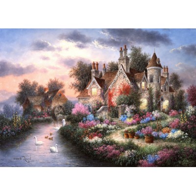 Puzzle Grafika-T-00506 Dennis Lewan - Mill Creek Manor