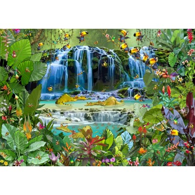 Puzzle Grafika-T-00524 François Ruyer - Wasserfall