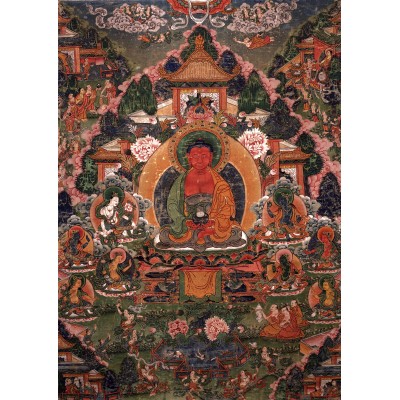 Puzzle Grafika-T-00600 Buddha Amitabha in His Pure Land of Suvakti