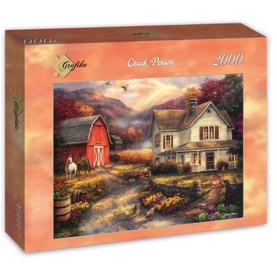 Puzzle Grafika-T-00763 Chuck Pinson - Relaxing on the Farm