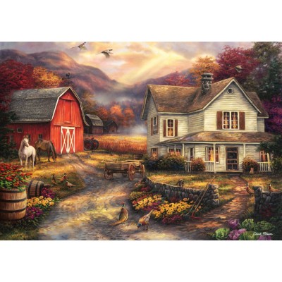 Puzzle Grafika-T-00764 Chuck Pinson - Relaxing on the Farm