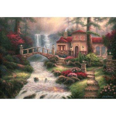 Puzzle Grafika-T-00792 Chuck Pinson - Sierra River Falls