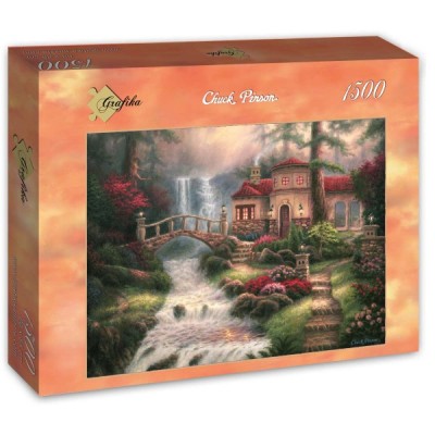 Puzzle Grafika-T-00792 Chuck Pinson - Sierra River Falls