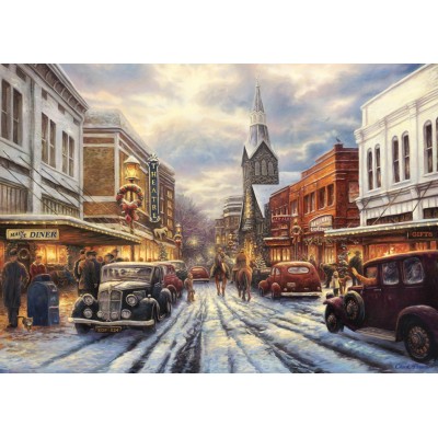 Puzzle Grafika-T-00807 Chuck Pinson - The Warmth of Small Town Living