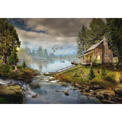Puzzle Grafika-T-00872 The Fisherman's Cabin